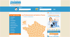 Desktop Screenshot of les-numeros-medicaux.fr