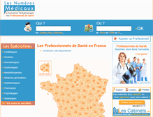 Tablet Screenshot of les-numeros-medicaux.fr